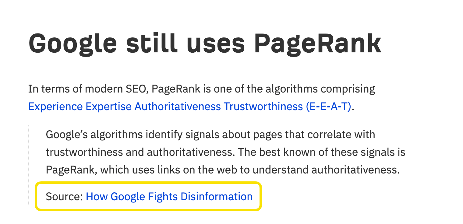 Add external links